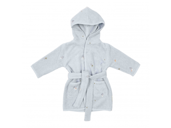 LITTLE DUTCH Župan froté Forest Friends Blue - vel. 74/80