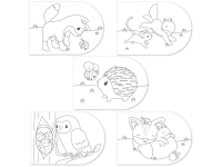 LITTLE DUTCH Omalovánky s vodovkami Fairy Garden / Forest Friends