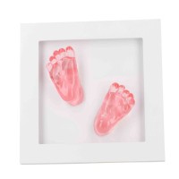 DOOKY Crystal Memories DeLuxe 3D Frame Handprint & Footprint