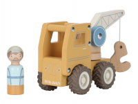 LITTLE DUTCH Autojeřáb dřevěný