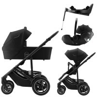 BRITAX RÖMER Set kočárek Smile 5Z + hluboká korba + autosedačka Baby-Safe PRO + Vario Base 5Z