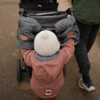 PETITE&MARS Set zimní fusak Jibot 3v1 + rukavice na kočárek Jasie