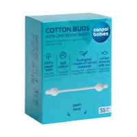 CANPOL BABIES Vatové tyčinky s omezovačem papírové 56ks