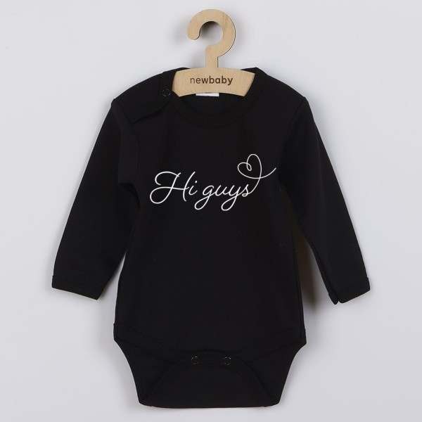 NEW BABY Dětské body s potiskem Hi guys - vel. 62
