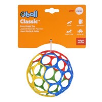OBALL Hračka Oball RATTLE 10 cm 0m+AQUAINT 100% ekologická čisticí voda 50 ml