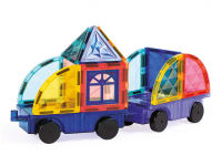 LUDI Magnetická stavebnice s auty 63 ks