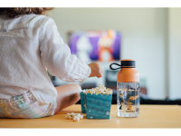 QUOKKA Plastová láhev Ice Kids s poutkem 430 ml