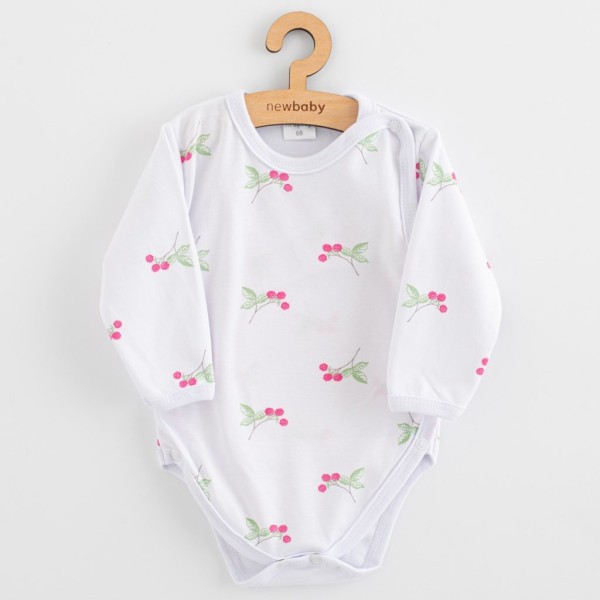 NEW BABY Kojenecké celorozepínací body New Baby Classic II raspberry - vel. 62