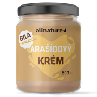 ALLNATURE Arašídový krém s bílou čokoládou