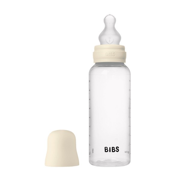 BIBS antikoliková lahev se silikonovou savičkou 270ml - Ivory