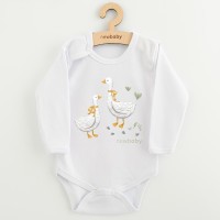 NEW BABY Dětské body s potiskem Husičky