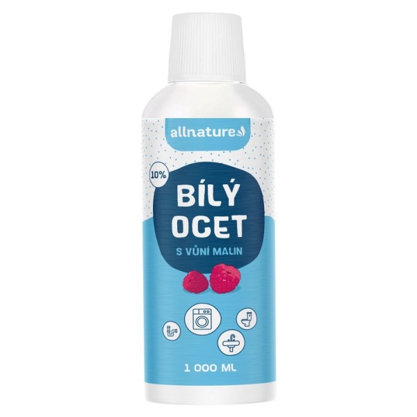 ALLNATURE Bílý ocet 10% s vůní malin 1000 ml -  1000 ml