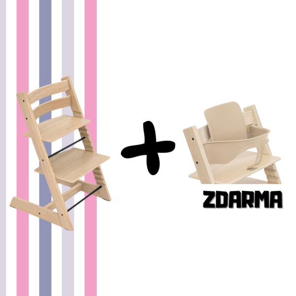 STOKKE Židlička Trip Trapp + baby set zdarma