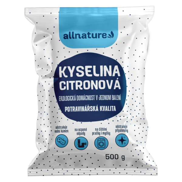 ALLNATURE Kyselina citronová 500g - 500 g