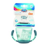 CANPOL BABIES Nevylévací hrneček se silikonovým pítkem 230ml SEA LIFE
