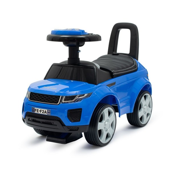 BABY MIX Dětské odrážedlo SUV Prime v kůži - modré v kůži