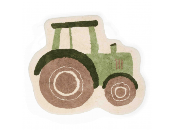 LITTLE DUTCH Koberec 110x110 cm - Traktor 