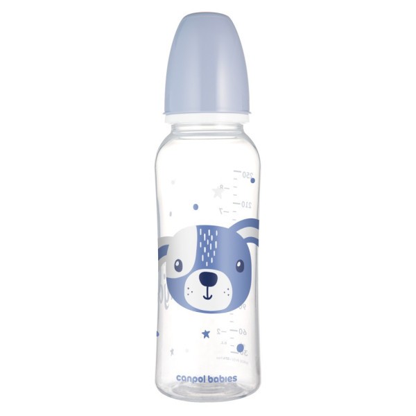 CANPOL BABIES Lahev úzkohrdlá CUTE ANIMALS 250ml