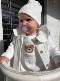 NEW BABY Kojenecká bavlněná čepička Luxury clothing