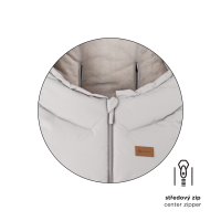 PETITE&MARS Set zimní fusak Arctic 4v1 + rukavice na kočárek Furry