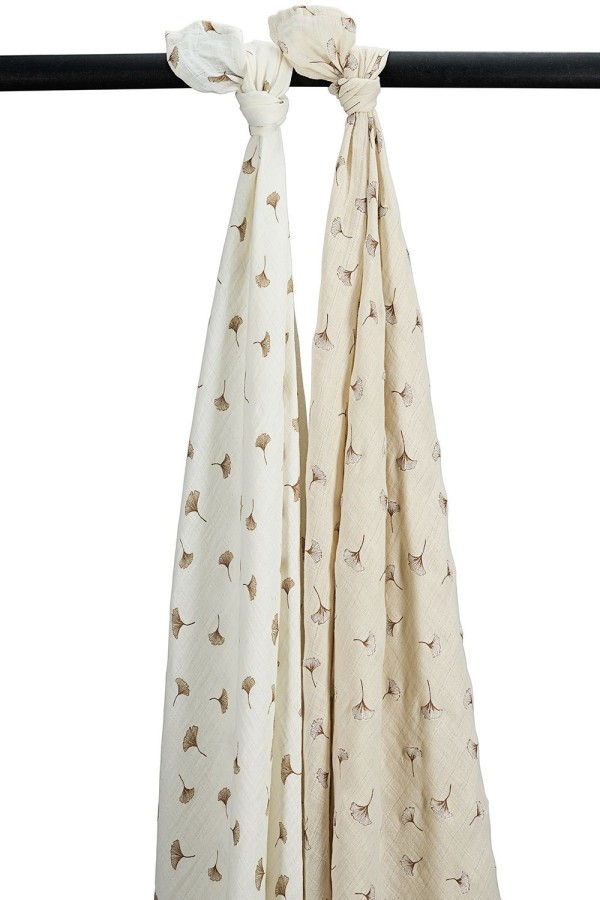 MEYCO Mušelínové pleny 2-balení, 120x120 cm - Off white/soft sand