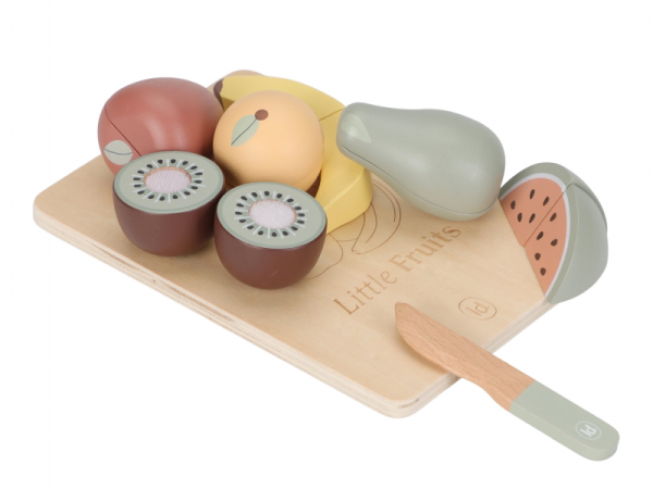 LITTLE DUTCH Krájecí ovoce dřevěné - Krájecí ovoce dřevěné