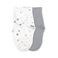 INGENUITY Zavinovačka SwaddleMe™  Ulitka bavlna 2ks 0,5 TOG 0-3m
