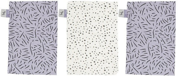 Mušelínové žínky 3ks - Zebra 3 ks