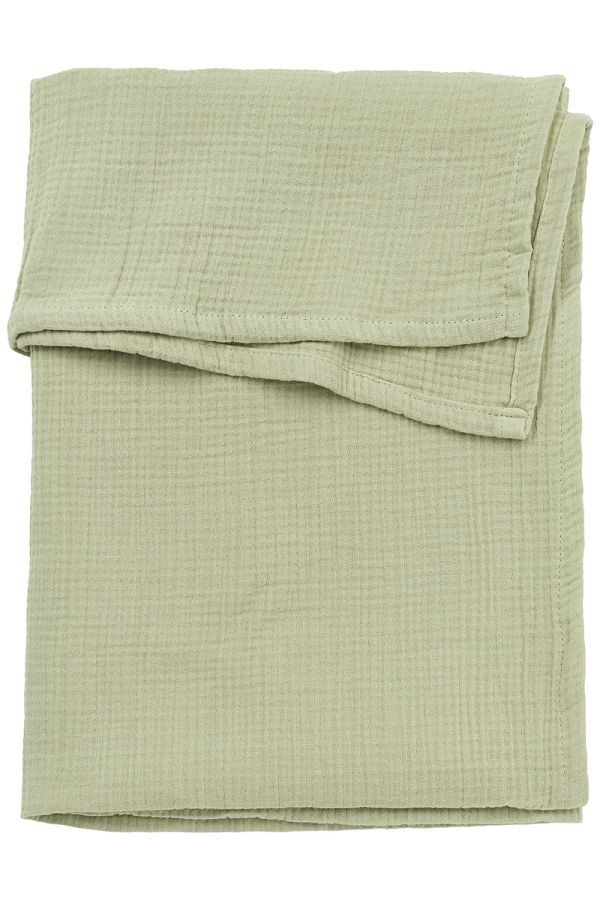 MEYCO Mušelínová přikrývka 75x100 - Soft Olive