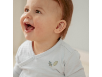 LITTLE DUTCH Triko dlouhý rukáv zavinovací Baby Blue