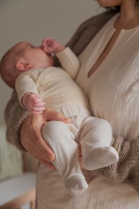 LODGER Tepláčky novorozenecké Melange