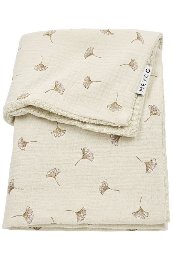 MEYCO Mušelínová přikrývka 75x100 Soft Sand - Ginkgo 
