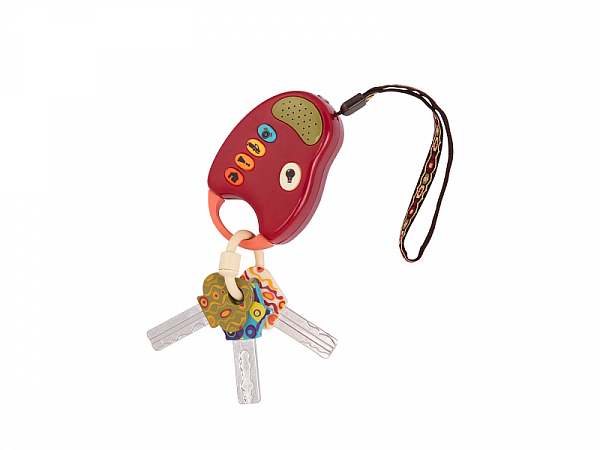 B-TOYS Klíčky k autu FunKeys - Červené