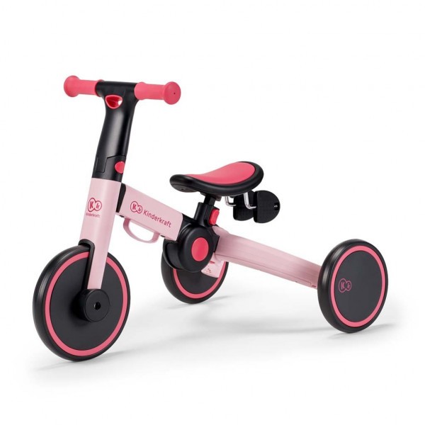 KINDERKRAFT Tříkolka 4TRIKE - candy pink