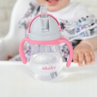 AKUKU Hrnek s ohebným brčkem a závažím 280 ml