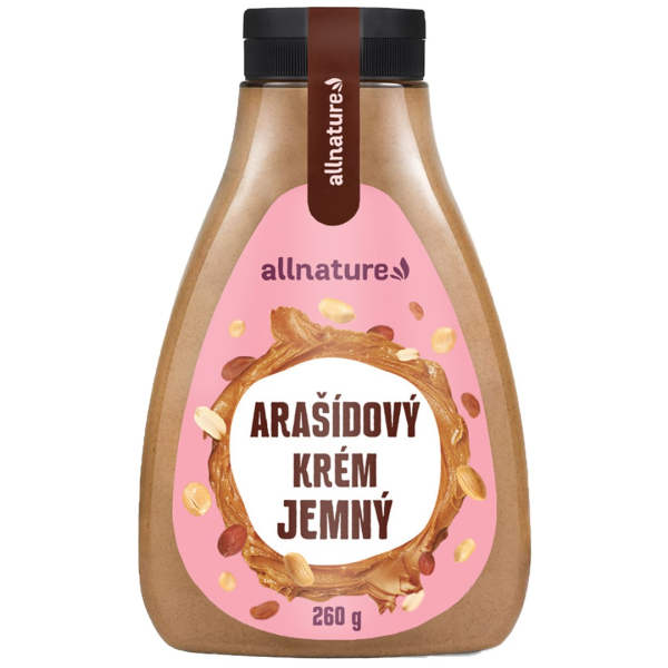 ALLNATURE Arašídový krém jemný - 260 g