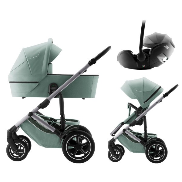 BRITAX RÖMER Set kočárek Smile 5Z + hluboká korba + autosedačka Baby-Safe PRO