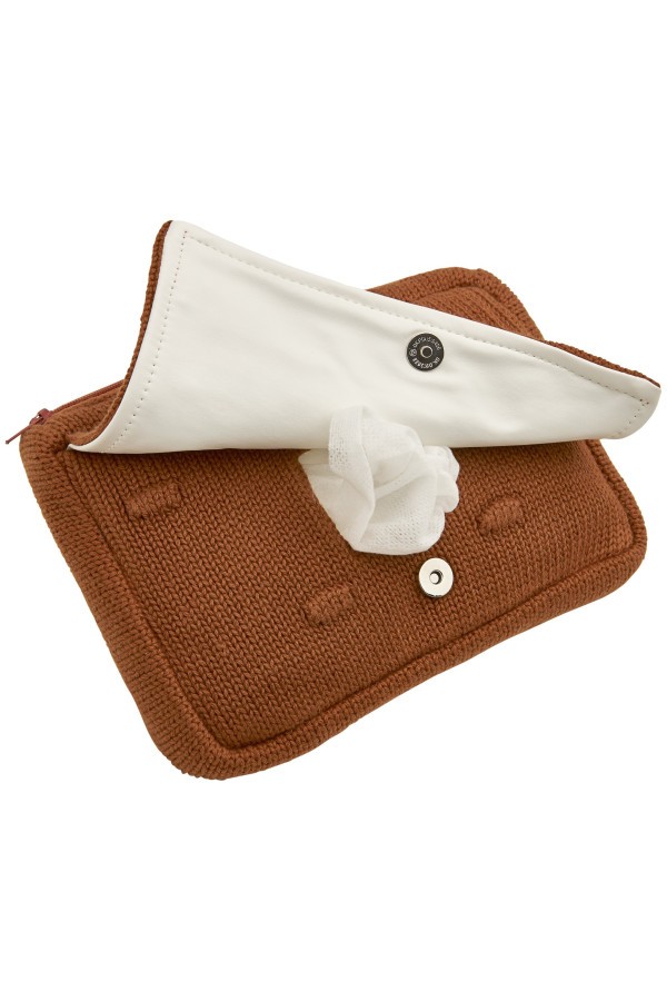 MEYCO Obal na vlhčené ubrousky - Knots camel