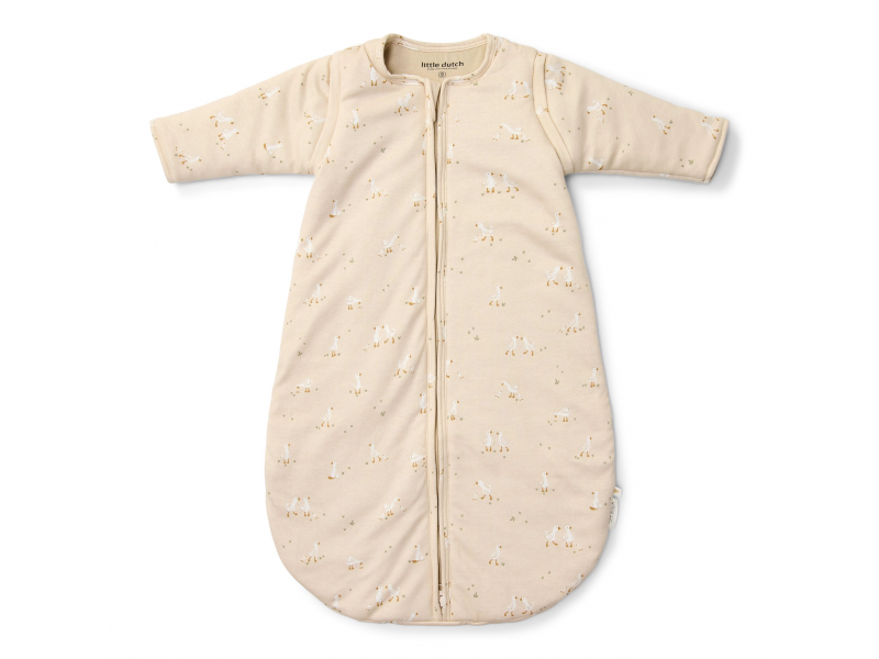 LITTLE DUTCH Spací pytel s oddělitelnými rukávy Husa - 90 cm Husa Newborn Naturals