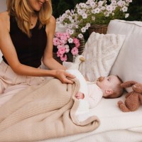 BABYONO Dětská bavlněná deka se zateplením 75x100cm