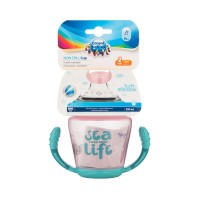 CANPOL BABIES Nevylévací hrneček se silikonovým pítkem 230ml SEA LIFE