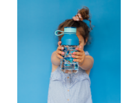QUOKKA Plastová láhev Ice Kids s poutkem 430 ml