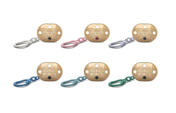 Suavinex KLIP na dudlík PREMIUM COUTURE - FIALOVÝ