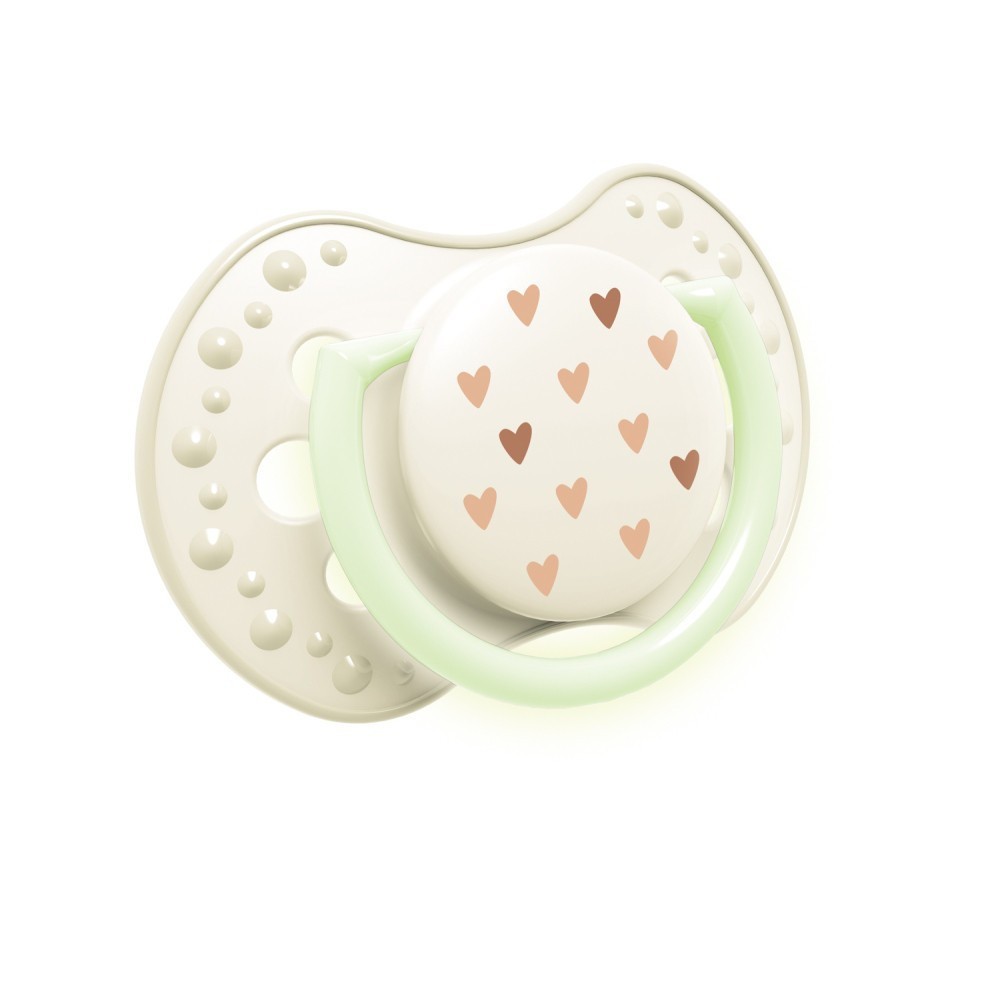 LOVI Dudlík svítící silikonový dynamický TEDDY LOVE  18m+ 2ks