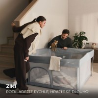 KINDERKRAFT Ohrádka pro děti skládací Ziki 100x100 cm