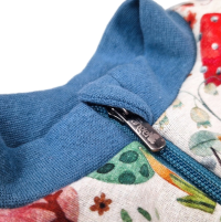 LITTLE ANGEL Mikina hřejivá rozepínací - muchomůrky