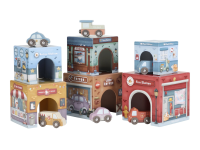 LITTLE DUTCH Kostky stohovací s autíčky