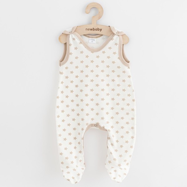 NEW BABY Kojenecké dupačky Classic II hvězdy - béžové vel. 80
