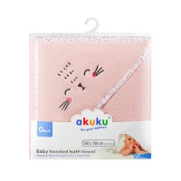 AKUKU Osuška s kapucou 100x100 cm