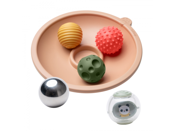 TAF TOYS Mísa s míčky pro hru na bříšku - Mísa s míčky pro hru na bříšku